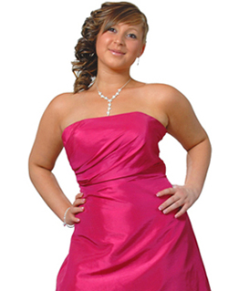 formal portrait of young lady